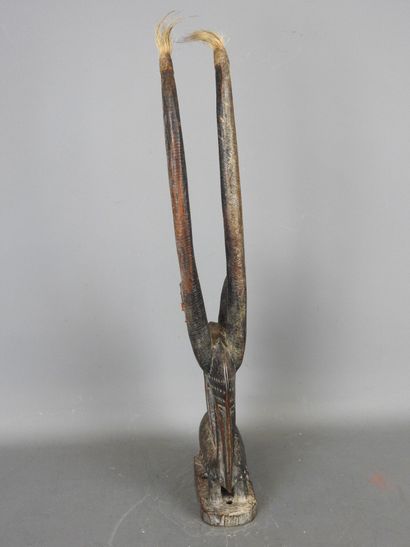 MALI Bambara
Antelope dance crest in patinated...