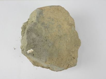 MONGOLIA: Mahakala head in stone. H. 16.5...