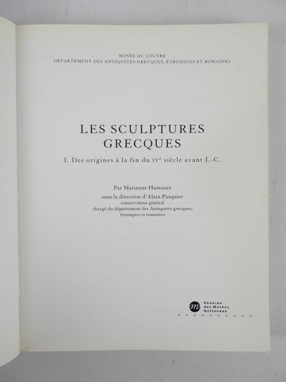 HAMIAUX Marianne. Greek sculptures. From...