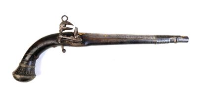 ARMES à FEU. Pistolet à la morlaque, monture...