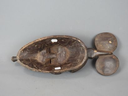 YAOURE dance mask, Ivory Coast. Hardwood,...