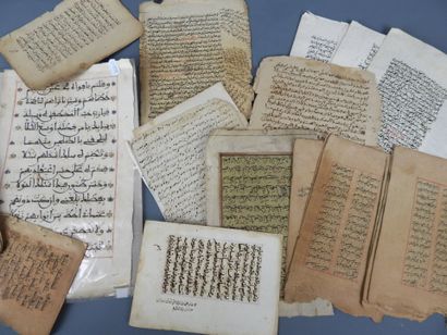 Meeting of partially illuminated Koranic...