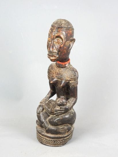 BAKONGO maternity statuette, Democratic Republic...