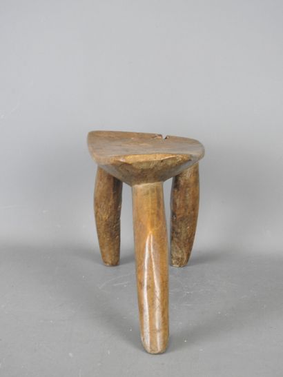 LOBI BURKINA FASO. Hardwood tripod seat with...