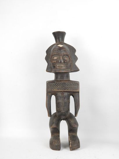CONGO - Culture HEMBA. Statue d'un homme...