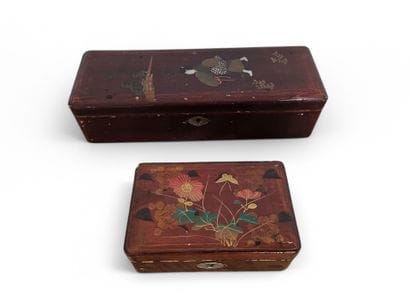 JAPAN, 20th century.
Set of 2 rectangular...