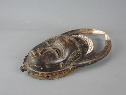 YAOURE, Ivory Coast. Wooden dance mask with...