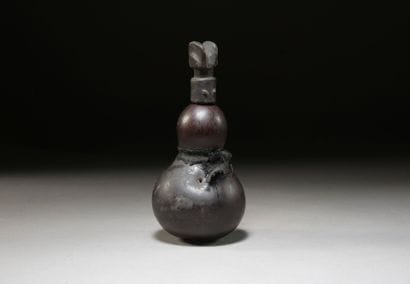ZARAMO, Tanzania.
Gourd, wood, black cloth,...