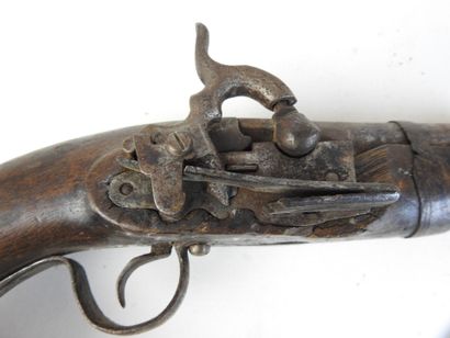 ARMES à FEU. Pistolet de traite à silex à...