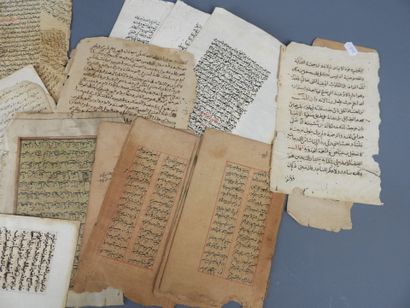 Meeting of partially illuminated Koranic...