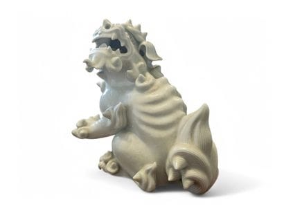 CHINA, 19th century.
White porcelain subject...