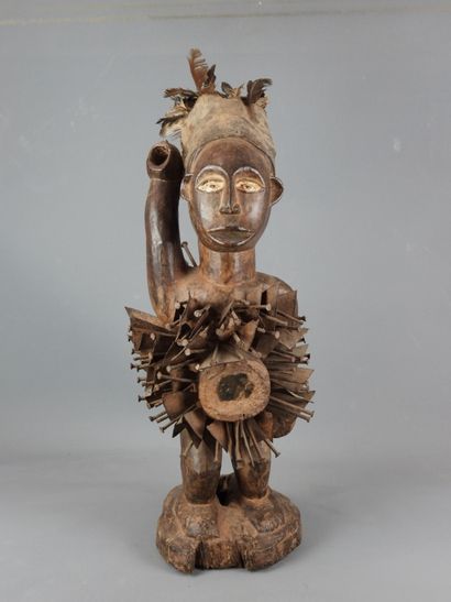 Abdominal reliquary nail fetish, BAKONGO,...