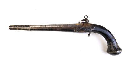ARMES à FEU. Pistolet à la morlaque, monture...