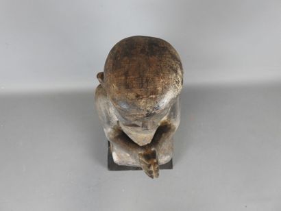 LAOS
Buddha figure in prayer position. Patinated...