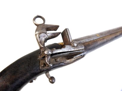 ARMES à FEU. Pistolet à la morlaque, monture...