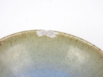 CHINA: Two blue and brown glazed stoneware...