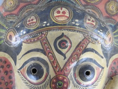 India.
Rare and ancient papier-mâché ritual...