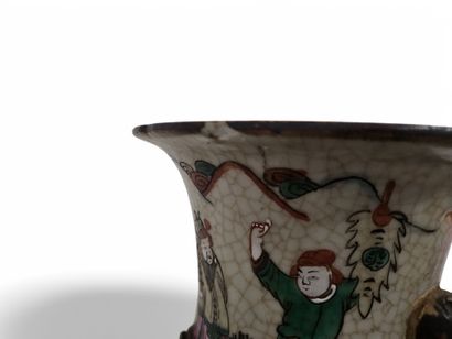 CHINA, Nanjing, late 19th, early 20th century.
Polychrome...