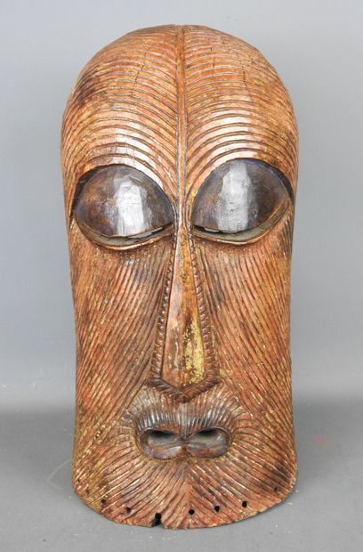DRC
Kifwebe female mask, Songye. Heavy hardwood...