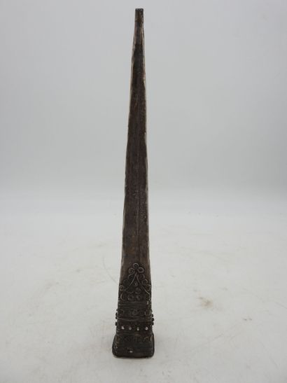 Laos. Pyramidal hairpin, also used as a tobacco...