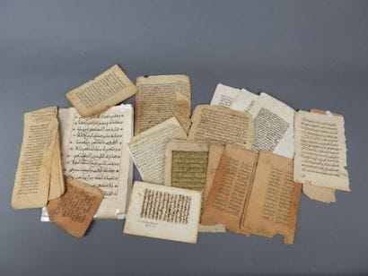 Meeting of partially illuminated Koranic...