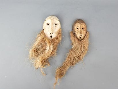 Deux masques de grade « Lukwakongo », LEGA,...