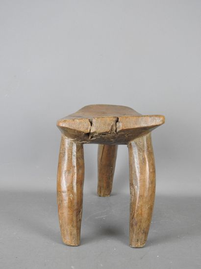 LOBI BURKINA FASO. Hardwood tripod seat with...