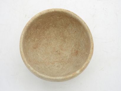 Ancient Orient. 2 antique beige ceramic bowls....