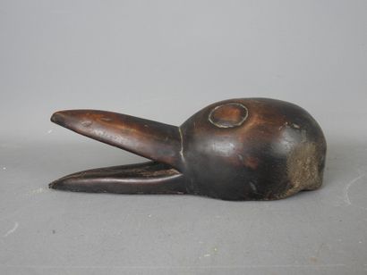 DAN, IVORY COAST. Diminutive mask with bird's...
