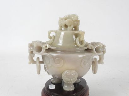 CHINE : brule parfum en jade, les prises...