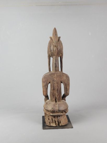 BAMANA, Mali.

Hardwood, dark patina.

Statue...