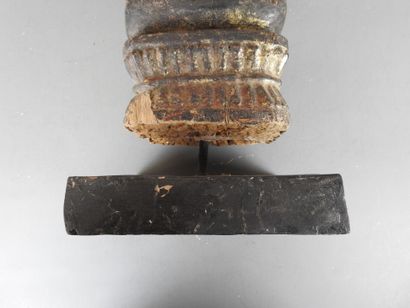 LAOS
Buddha figure in prayer position. Patinated...