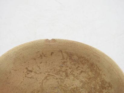 Ancient Orient. 2 antique beige ceramic bowls....