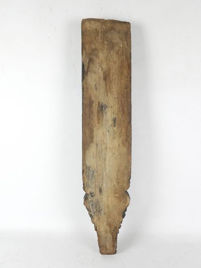 INDE : Panneau en bois sculpté à décor de...