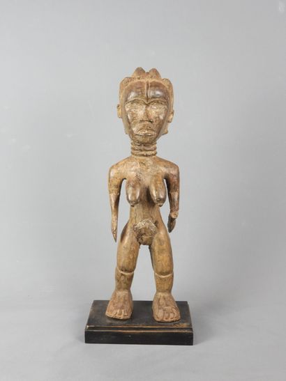 DAN, Côte d'Ivoire. Bois, patine sombre....