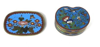 JAPAN: Box with cloisonné enamel decoration...