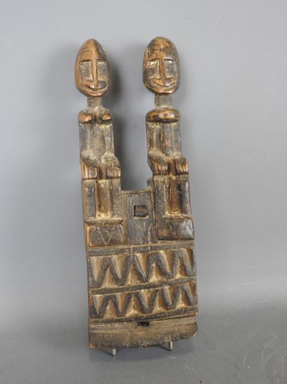 Dogon Mali lock box. Carved wood with patina....