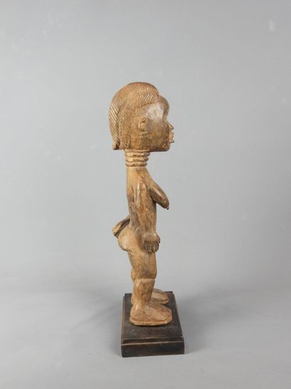 DAN, Côte d'Ivoire. Bois, patine sombre....
