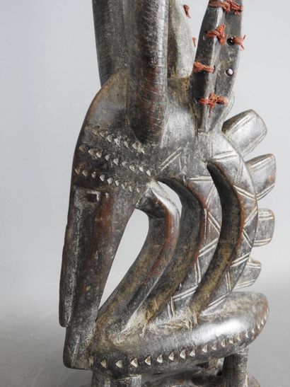 MALI Bambara
Antelope dance crest in patinated...