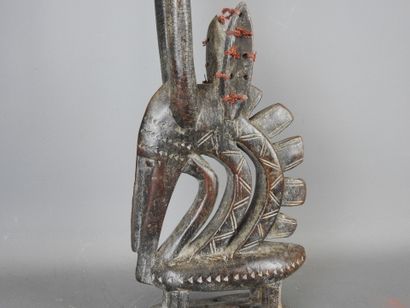 MALI Bambara
Antelope dance crest in patinated...