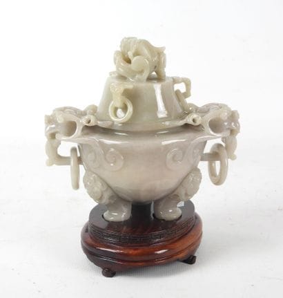 CHINE : brule parfum en jade, les prises...