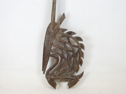 Ciwara crest mask, BAMBARA, Mali.
Wood, dark...