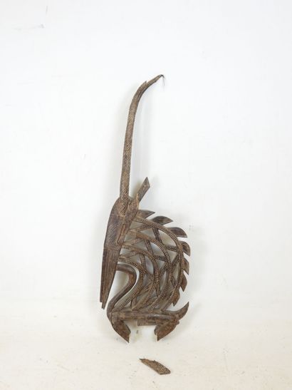 Ciwara crest mask, BAMBARA, Mali.
Wood, dark...