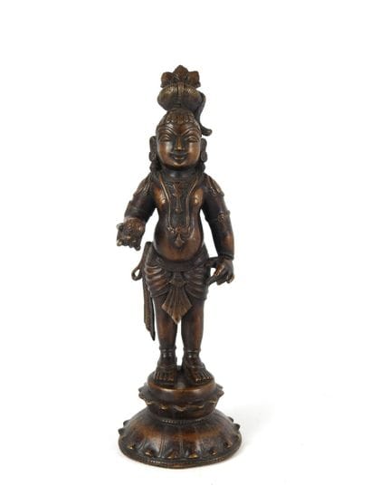 INDE : Divinité. Sculpture en bronze. H....