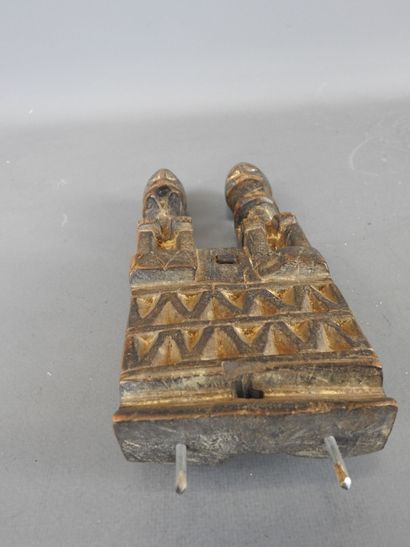 Dogon Mali lock box. Carved wood with patina....