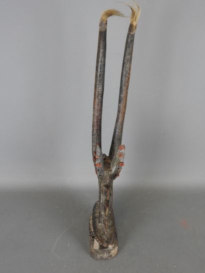 MALI Bambara
Antelope dance crest in patinated...
