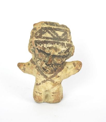 Aztec priest from Teotihuacan. Clay sculpture....