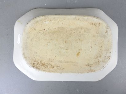 CHINA: Hexagonal porcelain pot cover with...