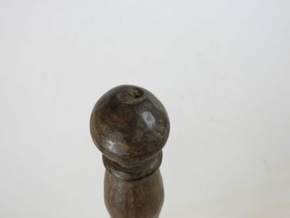 Chief's cane carved with a figure, BAKONGO,...
