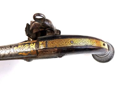 ARMES à FEU. Pistolet à la morlaque, monture...